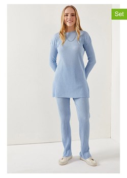 Olalook 2-częściowy zestaw w kolorze błękitnym ze sklepu Limango Polska w kategorii Swetry damskie - zdjęcie 188951290