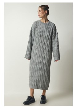 Happiness Istanbul Sukienka w kolorze szarym ze sklepu Limango Polska w kategorii Sukienki - zdjęcie 188951400