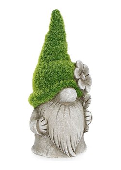 Bizzotto Krasnal ogrodowy w kolorze szaro-zielonym - 8 x 18 x 7,5 cm ze sklepu Limango Polska w kategorii Dekoracje i akcesoria ogrodowe - zdjęcie 188951731