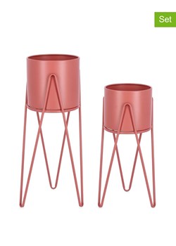 Bizzotto Stojaki (2 szt.) "Madelyn" w kolorze łososiowym na rośliny ze sklepu Limango Polska w kategorii Doniczki i osłonki - zdjęcie 188951753