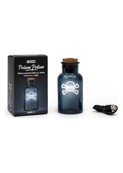 SuckUK Dekoracyjna lampa LED "Poison Potion" w kolorze czarnym - wys. 13,3 x Ø 6,5 cm ze sklepu Limango Polska w kategorii Oświetlenie - zdjęcie 188952010
