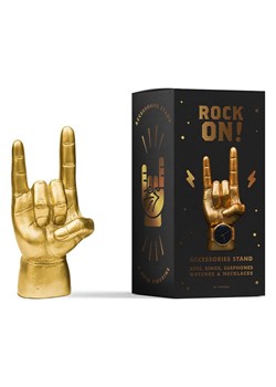 Luckies Original Stojak "Rock On" w kolorze złotym na słuchawki - 13,5 x 28 x 8 cm ze sklepu Limango Polska w kategorii Akcesoria i przechowywanie - zdjęcie 188952201