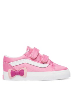 Sneakersy Vans Old Skool V Bow VN000E9WFRQ1 Różowy ze sklepu eobuwie.pl w kategorii Buty sportowe dziecięce - zdjęcie 188952370
