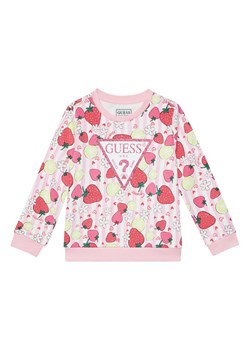 Guess Bluza K6GQ00 KA6R4 Różowy Regular Fit ze sklepu MODIVO w kategorii Bluzy dziewczęce - zdjęcie 188953063
