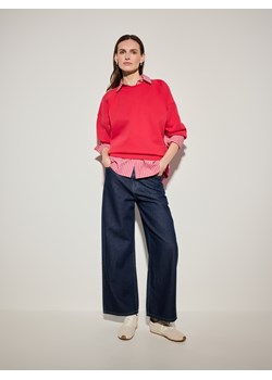 Mohito - Czerwona bluza basic - czerwony ze sklepu Mohito w kategorii Bluzy damskie - zdjęcie 188954284