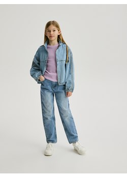 Reserved - Jeansy straight fit - niebieski ze sklepu Reserved w kategorii Spodnie dziewczęce - zdjęcie 188954690