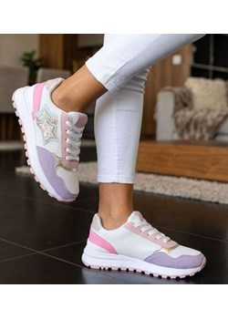 Pastelowe buty sportowe sneakersy /C7-3 17442  W299/ ze sklepu Pantofelek24.pl w kategorii Buty sportowe damskie - zdjęcie 188955430