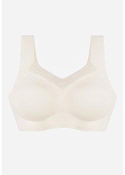 Biały Biustonosz Sportowy z Siateczką i Usztywnionymi Miseczkami Zerirae ze sklepu born2be.pl w kategorii Biustonosze - zdjęcie 188955484