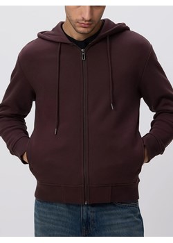 Reserved - Rozpinana bluza z kapturem - ciemnobrązowy ze sklepu Reserved w kategorii Bluzy męskie - zdjęcie 188955750