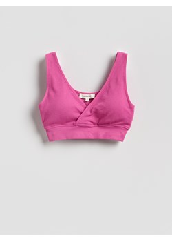 Reserved - Bezszwowy top - różowy ze sklepu Reserved w kategorii Biustonosze - zdjęcie 188955782