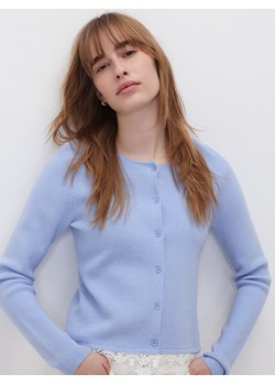 Reserved - Kardigan z koronką - jasnoniebieski ze sklepu Reserved w kategorii Swetry damskie - zdjęcie 188955954