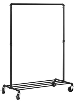 SONGMICS Garderoba stojąca w kolorze czarnym - 100 x 163 x 49 cm ze sklepu Limango Polska w kategorii Szafy - zdjęcie 188956484