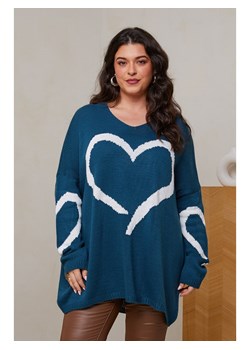 Curvy Lady Sweter w kolorze niebieskim ze sklepu Limango Polska w kategorii Swetry damskie - zdjęcie 188956493