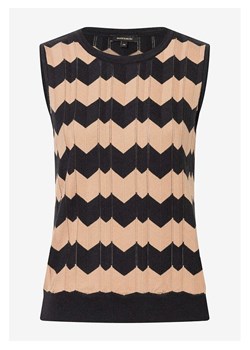 More &amp; More Bezrękawnik w kolorze czarno-beżowym ze sklepu Limango Polska w kategorii Swetry damskie - zdjęcie 188956594