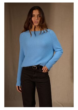 Perfect Cashmere Kaszmirowy sweter "Oceane" w kolorze błękitnym ze sklepu Limango Polska w kategorii Swetry damskie - zdjęcie 188956681