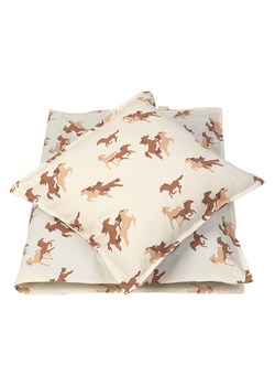 FABELAB 2-częściowy komplet pościeli "Wild at Heart" w kolorze biało-brązowym ze sklepu Limango Polska w kategorii Pościele - zdjęcie 188956774