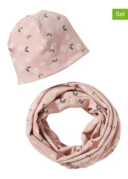 vertbaudet 2-częściowy zestaw w kolorze jasnoróżowym ze sklepu Limango Polska w kategorii Czapki dziecięce - zdjęcie 188956780