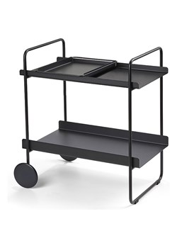 Zone Denmark Wózek barowy w kolorze czarnym - 60,5 x 66,4 x 40,5 cm ze sklepu Limango Polska w kategorii Stoliki kawowe - zdjęcie 188956801