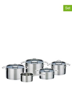 GSW 9-częściowy zestaw garnków "Elegance" ze stali szlachetnej ze sklepu Limango Polska w kategorii Garnki - zdjęcie 188956810