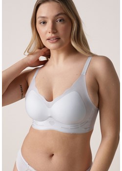 Niebieski Usztywniany Biustonosz Bezszwowy Bez Fiszbin Pretiona ze sklepu born2be.pl w kategorii Biustonosze - zdjęcie 188957780