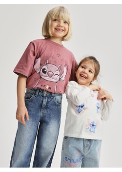 Reserved - Koszulka Lilo i Stitch - złamana biel ze sklepu Reserved w kategorii Bluzki dziewczęce - zdjęcie 188958223