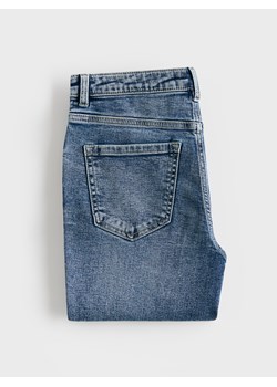Reserved - Jeansy slim z dłuższą nogawką - niebieski ze sklepu Reserved w kategorii Jeansy damskie - zdjęcie 188958260