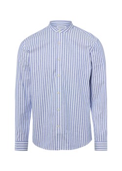 Lindbergh Męska koszula casual Mężczyźni Comfort Fit Bawełna jasnoniebieski w paski ze sklepu vangraaf w kategorii Koszule męskie - zdjęcie 188958282