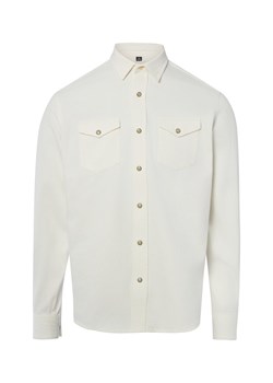 Nils Sundström Męska koszula dżinsowa Mężczyźni Regular Fit Bawełna (100%) écru jednolity ze sklepu vangraaf w kategorii Koszule męskie - zdjęcie 188958320