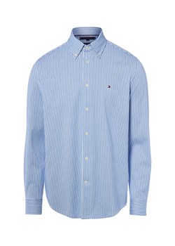 Tommy Hilfiger Koszula męska Mężczyźni Regular Fit niebieski w paski ze sklepu vangraaf w kategorii Koszule męskie - zdjęcie 188958322