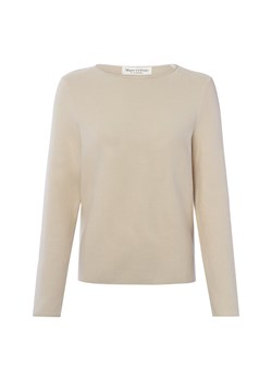 Marc O'Polo Sweter damski z dzianiny Kobiety Bawełna (100%) beżowy jednolity ze sklepu vangraaf w kategorii Swetry damskie - zdjęcie 188958361