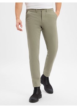 Selected Spodnie Mężczyźni Bawełna trzcinowy jednolity ze sklepu vangraaf w kategorii Spodnie męskie - zdjęcie 188958393