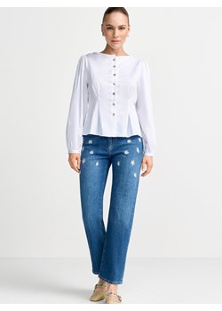 Rich & Royal Dżinsy Kobiety Bawełna blue stone jednolity ze sklepu vangraaf w kategorii Jeansy damskie - zdjęcie 188958404