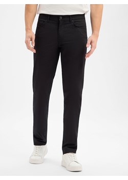 BRAX Męskie spodnie materiałowe - Cadiz Mężczyźni Bawełna czarny jednolity ze sklepu vangraaf w kategorii Spodnie męskie - zdjęcie 188958464