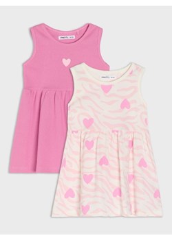 Sinsay - Sukienki 2 pack - kremowy ze sklepu Sinsay w kategorii Sukienki niemowlęce - zdjęcie 188959714