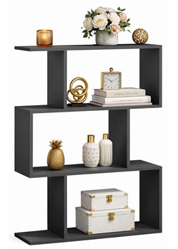 Czarny regał otwarty L3-S08 ze sklepu Edinos.pl w kategorii Regały i witryny - zdjęcie 188959720