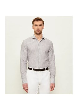 BOSS BLACK Lniana koszula H-HANK-SP-B1-C1-261 | Slim Fit ze sklepu Gomez Fashion Store w kategorii Koszule męskie - zdjęcie 188960221