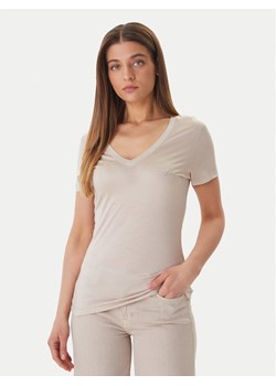 Guess Top 172819 Beżowy Classic Fit ze sklepu MODIVO w kategorii Bluzki damskie - zdjęcie 188960333