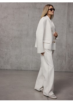 Mohito - Kremowe spodnie wide leg - kremowy ze sklepu Mohito w kategorii Spodnie damskie - zdjęcie 188960583