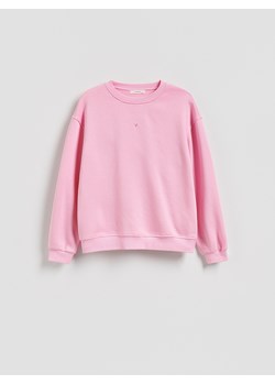 Reserved - Bluza z haftem - pastelowy róż ze sklepu Reserved w kategorii Bluzy damskie - zdjęcie 188960752
