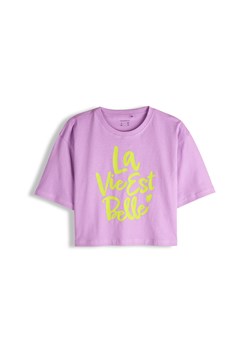 GATE Bawełniana koszulka z nadrukiem 8Y ze sklepu gateshop w kategorii Bluzki dziewczęce - zdjęcie 188960771