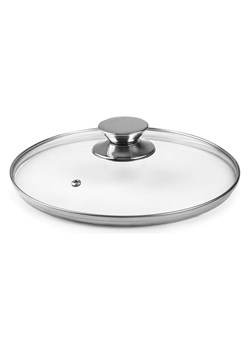 Ibili Szklana pokrywka w kolorze srebrnym - Ø 22 cm ze sklepu Limango Polska w kategorii Garnki - zdjęcie 188961381