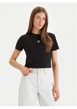 Calvin Klein Jeans T-Shirt LV047AB213 Czarny Regular Fit ze sklepu MODIVO w kategorii T-shirty męskie - zdjęcie 188961643