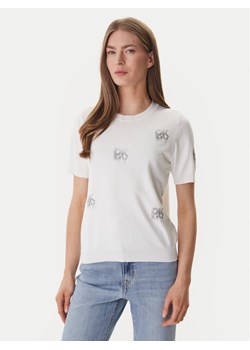 DKNY Sweter DJ6R0242 Écru Regular Fit ze sklepu MODIVO w kategorii Swetry damskie - zdjęcie 188961651