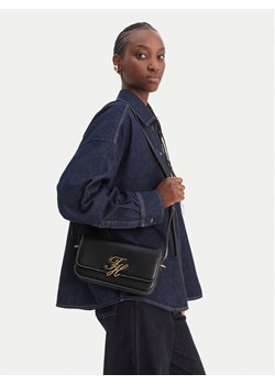 Tommy Hilfiger Torebka Th Script Flap Crossover AW0AW18399 Czarny ze sklepu MODIVO w kategorii Listonoszki - zdjęcie 188961694