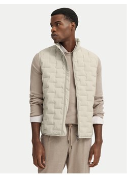 Bugatti Kamizelka 8800-75148C Écru Regular Fit ze sklepu MODIVO w kategorii Kamizelki męskie - zdjęcie 188961733