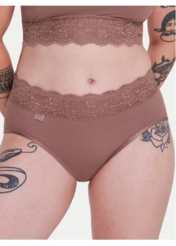 Sloggi Figi klasyczne Romance 10031896 Brązowy ze sklepu MODIVO w kategorii Majtki damskie - zdjęcie 188962634