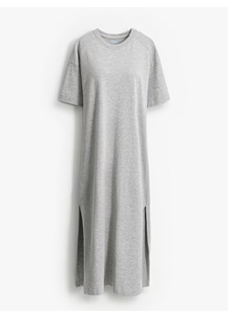 Mohito - Sukienka maxi z bawełny i wiskozy - szary ze sklepu Mohito w kategorii Sukienki - zdjęcie 188963113