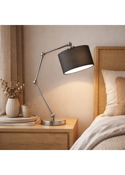 Srebrna lampka nocna LED regulowana w stylu skandynawskim ASMARA ze sklepu Lysne w kategorii Lampy stołowe - zdjęcie 188963654