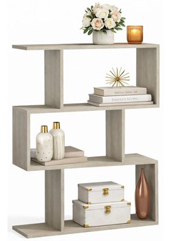 Nowoczesny regał dąb sonoma B9-G19 ze sklepu Edinos.pl w kategorii Regały i witryny - zdjęcie 188964481