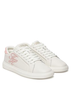 Sneakersy Tommy Hilfiger Th Icon Court Script FW0FW09363 Biały ze sklepu eobuwie.pl w kategorii Buty sportowe damskie - zdjęcie 188964541